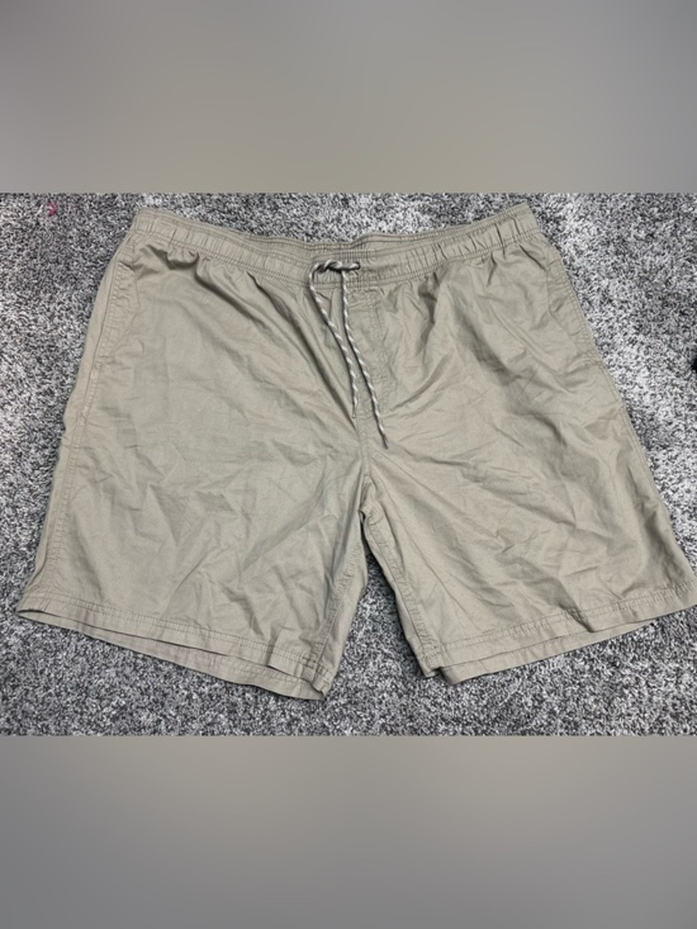Amazon Essentials Beige Elastic Waist Shorts